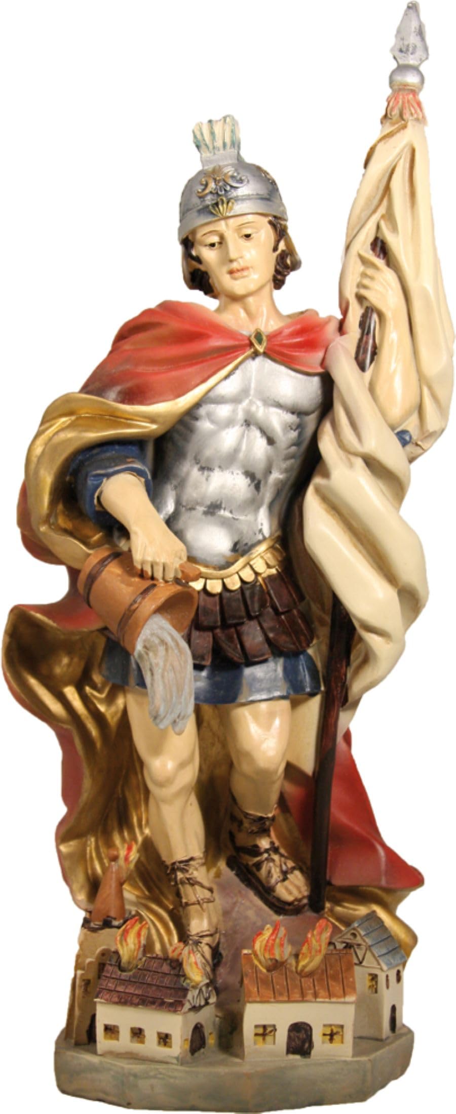 FADEDA Hlg. Florian/Höhe:50 cm/handbemalt/detailgetreue Krippen Figuren - Weihnachten Tisch Dekoration Krippe Zubehör