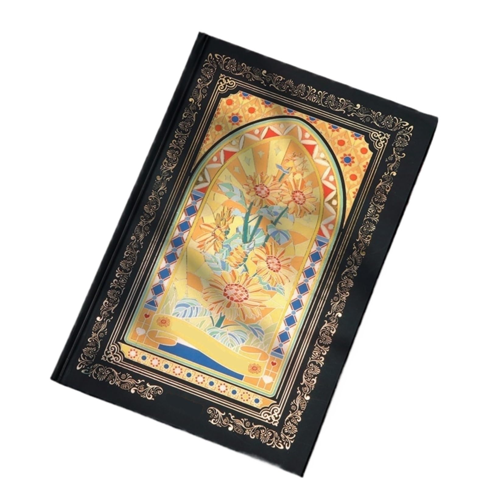 Notatnik Podróży Retro Art Diary Przenośny Notatnik Gruby Zeszyt Ćwiczeń Codziennego Pisania(Multi-colored1)