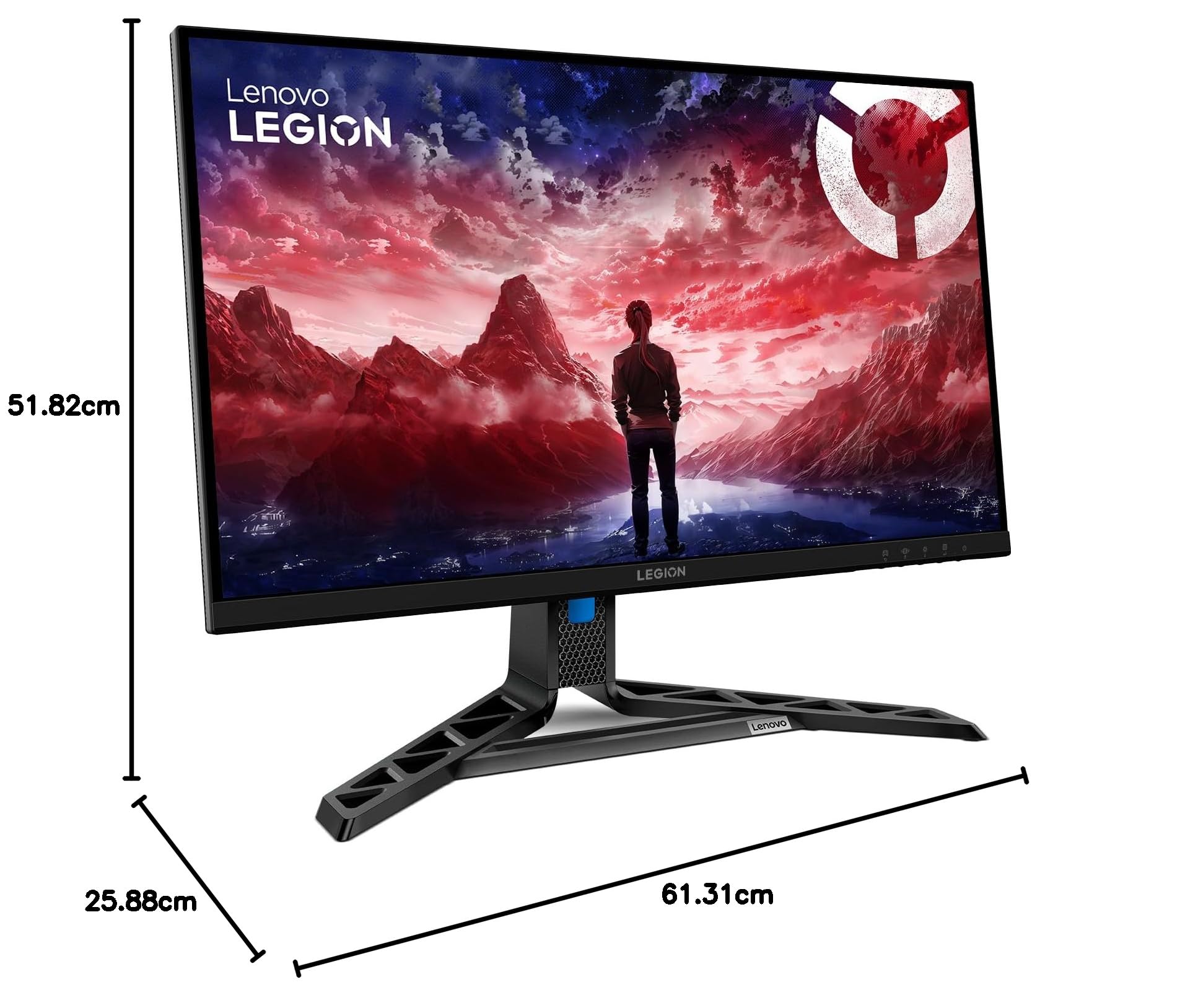 Lenovo Legion R27qe Gen 2 | Monitor Gaming 27" QHD (2560x1440), 200Hz, 0.5ms, IPS, 2x HDMI 2.1 e DisplayPort 1.2, Cavo DisplayPort incluso - Ideale per Esport, FPS e Console