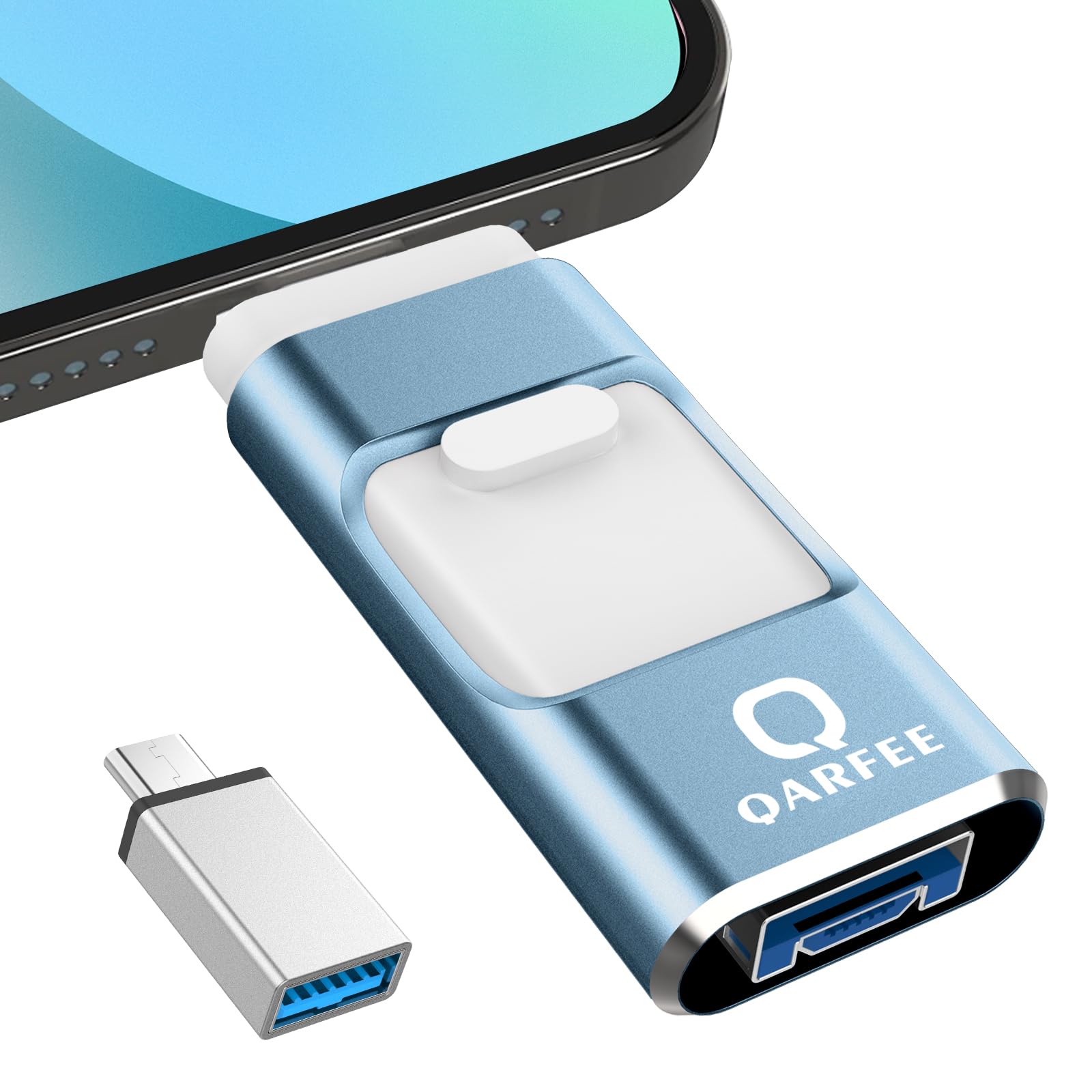 Amazon.co.jp: 【専用アプリ不要】4in1 iPhone対応 USBメモリ 256GB 
