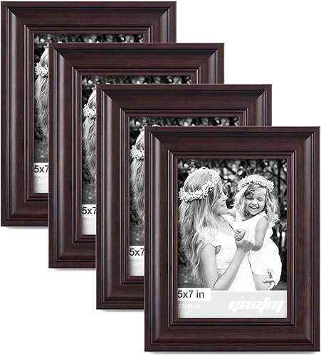 Miniatura 39 de Yaetm Portarretratos dorado de 16 x 20 pulgadas con paspartú de 11 x 14 pulgadas, juego de 4 unidades, molduras de 1.4 pulgadas de ancho y marco