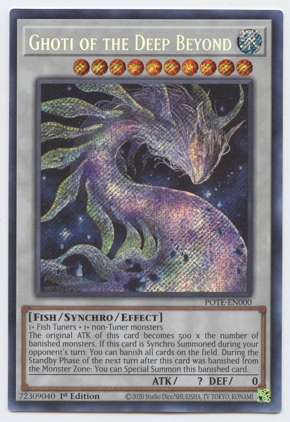 ghoti deck yugioh Amazon.com: Yu-Gi-Oh! Ghoti of The Deep Beyond - POTE-EN000 - Secret Rare
