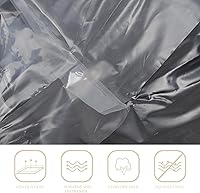 Vista 6 de Funda de sofá transparente gruesa de material de polietileno para sofá de dos plazas pequeños, lavable, a prueba de polvo, protector de muebles