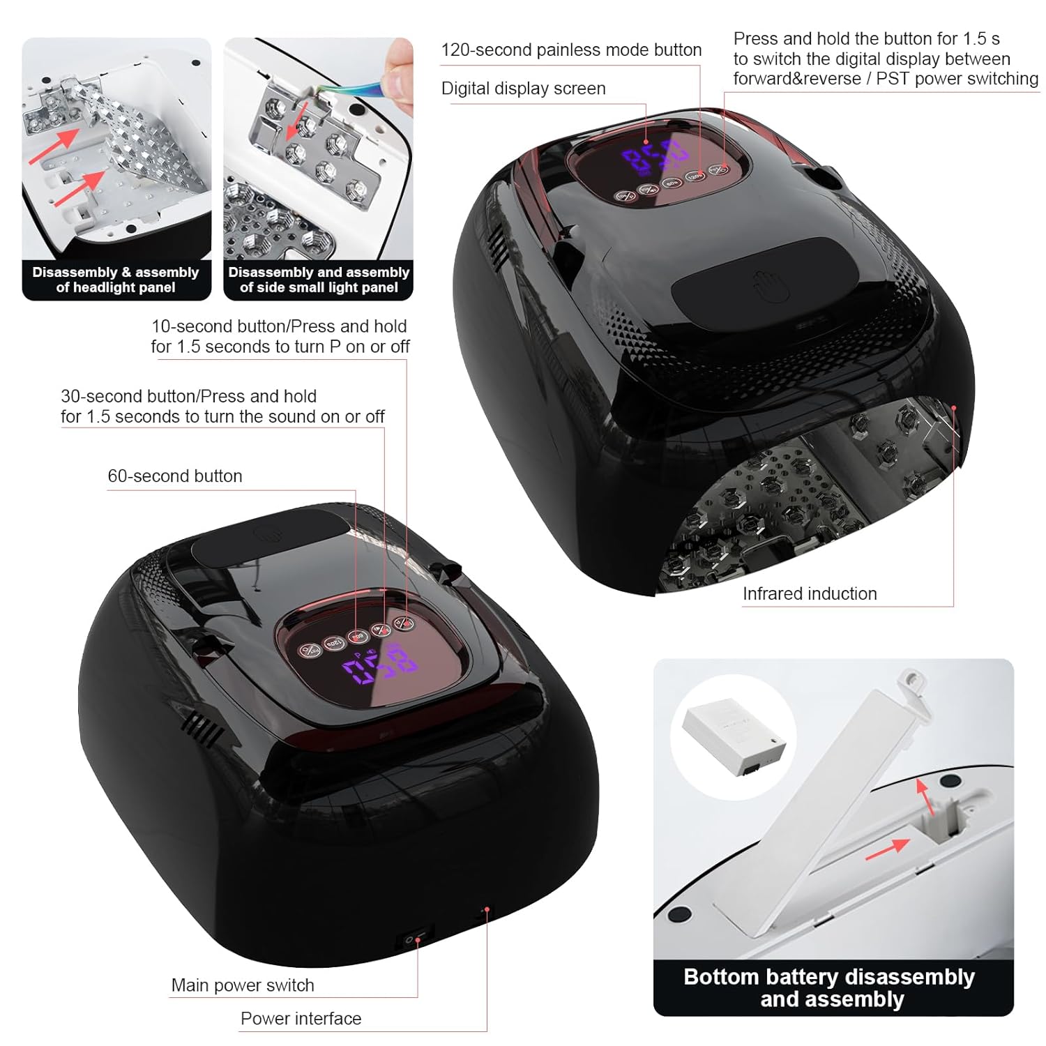 LIMEGIRL Lâmpada de unhas sem fio, secador de unhas LED UV potente de 72 W com contas e bateria substituíveis, luz UV para esmalte de gel, recarregável e portátil para uso… em promoção! Veja a oferta e mais achadinhos de Cabines UV/LED 5 Hoje é o melhor dia para comprar LIMEGIRL Lâmpada de unhas sem fio, secador de unhas LED UV potente de 72 W com contas e bateria substituíveis, luz UV para esmalte de gel, recarregável e portátil para uso… com aquele preço maroto! Promoção! Aproveite a oferta! 5