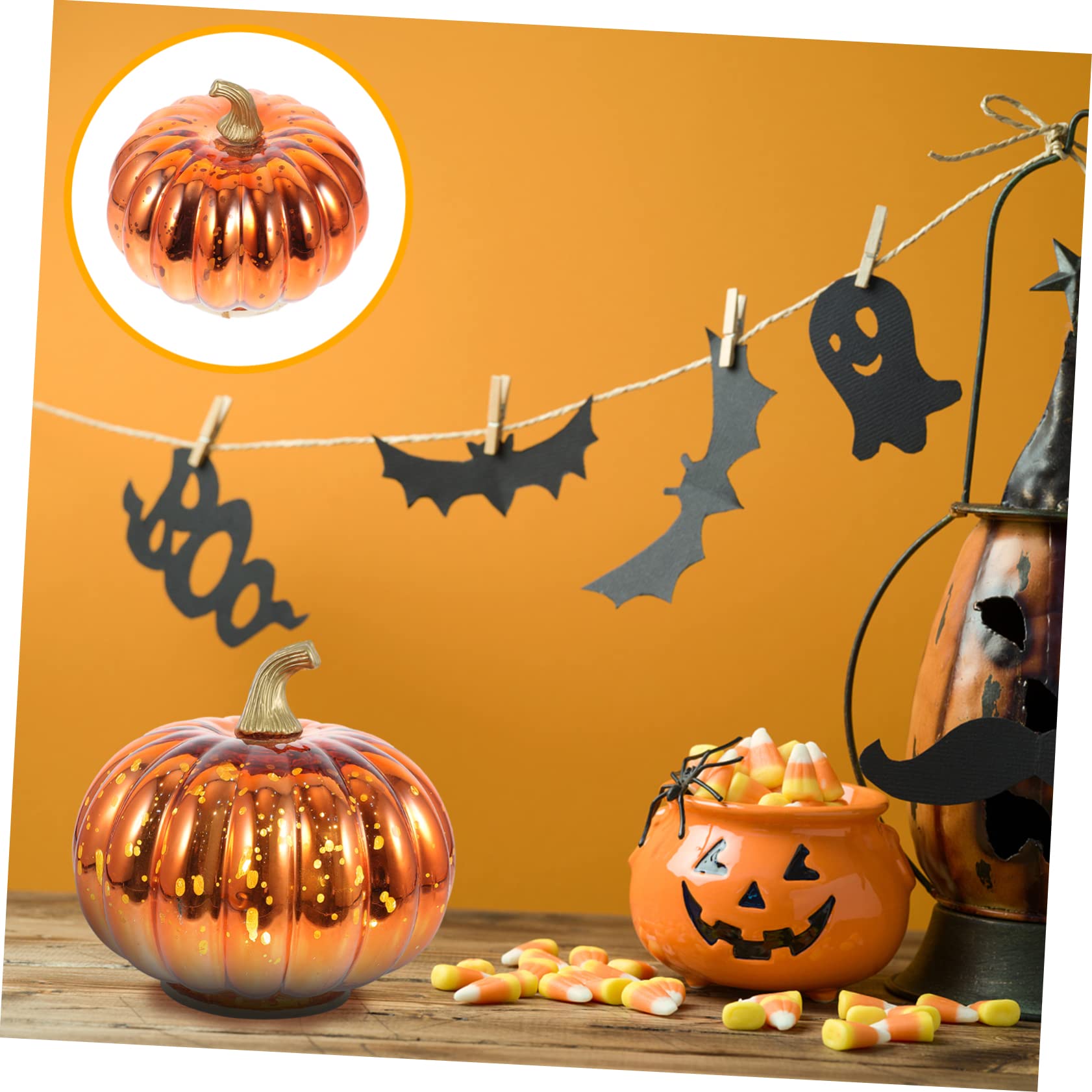 OHPHCALL Halloween Pumpkin Light Decorative Lamp for Halloween for Desktop Use Handheld Present for Friends Family