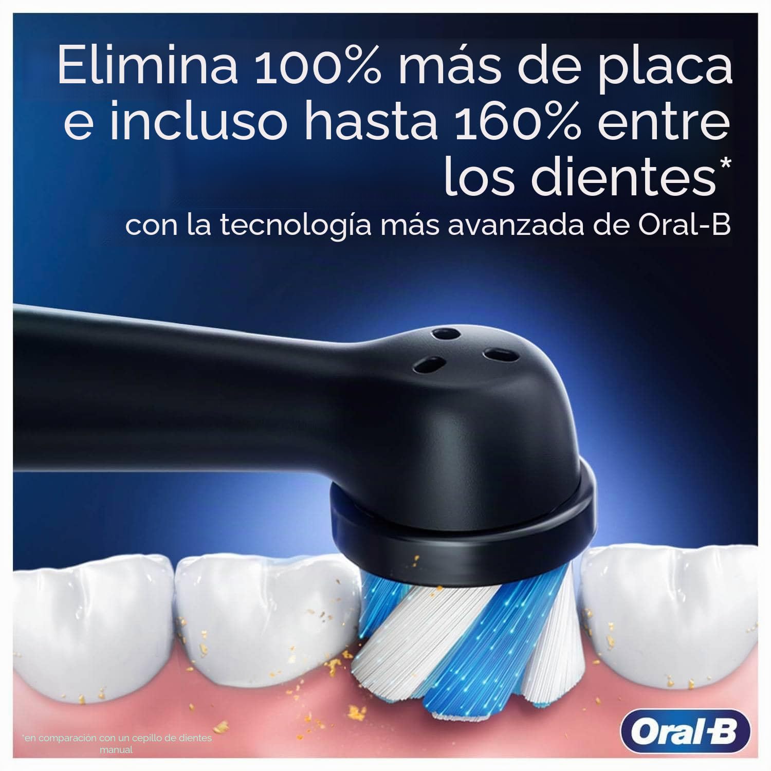 Oral-B iO Series 4 - Cepillo de dientes eléctrico, 4 modos de cepillado para cuidado dental, estuche de viaje, negro mate, ganador de la prueba Stiftung Warentest (12/2023)