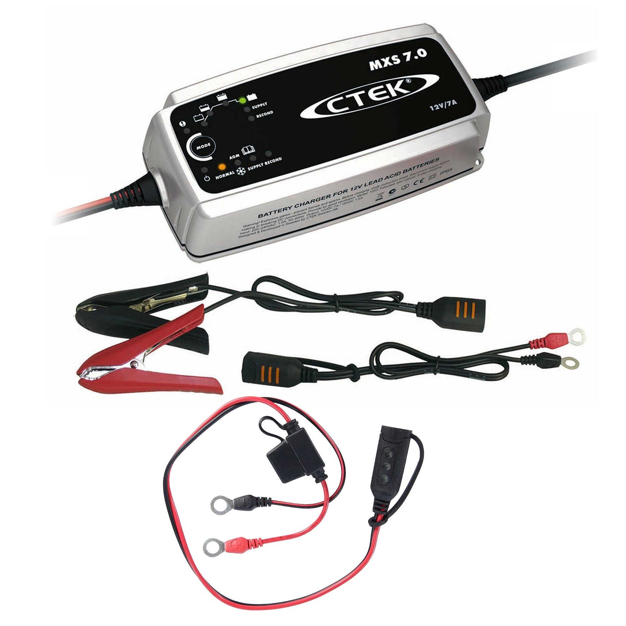 CTEK MXS 7.0 BATTERIELADEGERÄT LADEGERÄT + RINGKABEL 1,5m 31800108