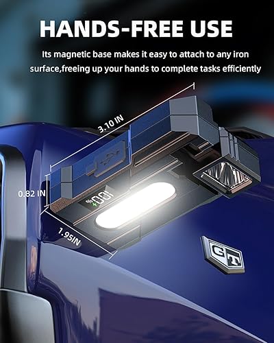 Miniatura 5 de Linterna EDC recargable 2026 con cabezal de lámpara giratorio, mini linterna súper brillante de 500 lúmenes, linternas portátiles de bolsillo plano