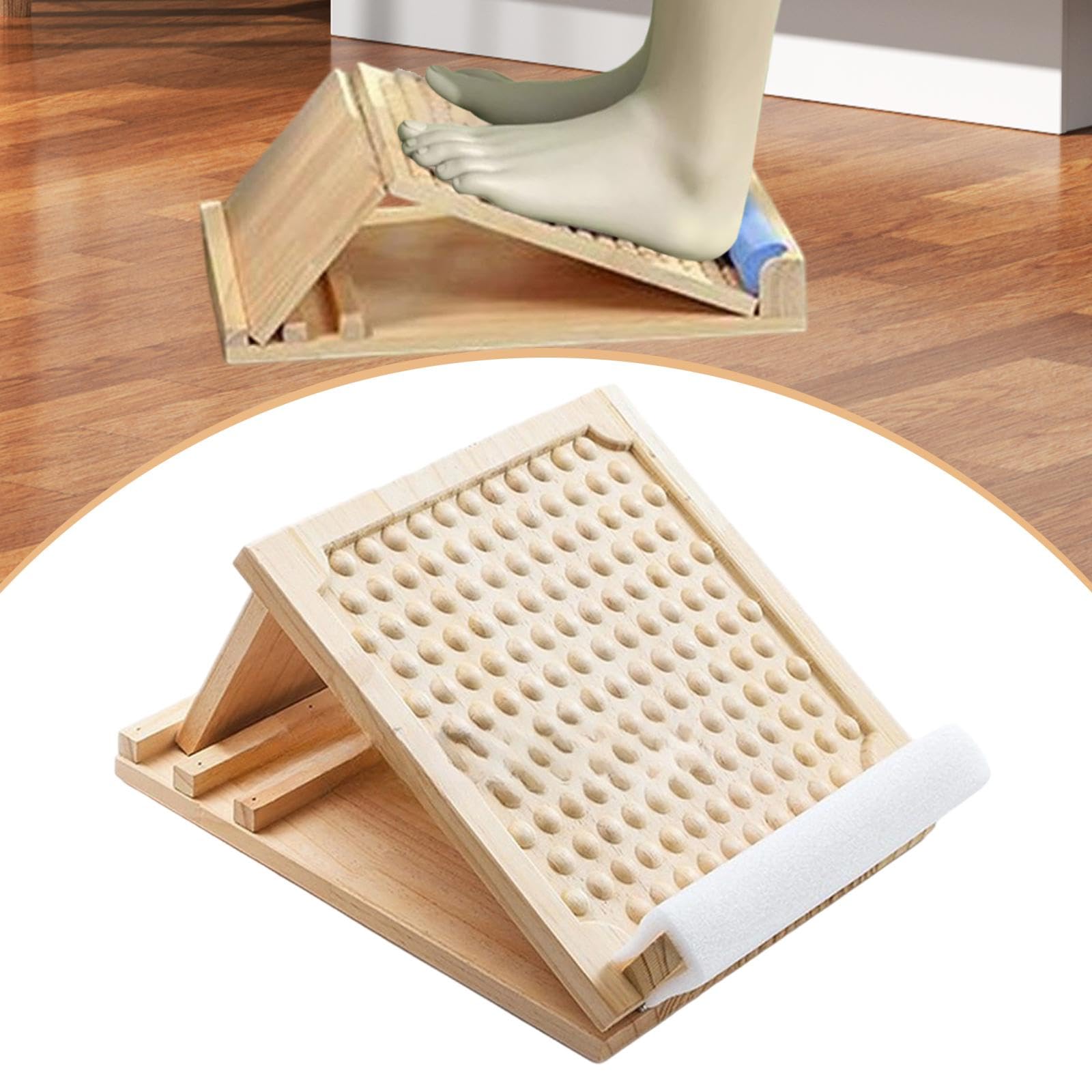 F Fityle Wadendehner Schrägbrett aus Holz, Slant Board mit verstellbare Winkel, Verstellbar Wadenstrecker, Mobility Balance Board für Zuhause Wadenstreckung, Fitnessstudio, Outdoor-Gebrauch