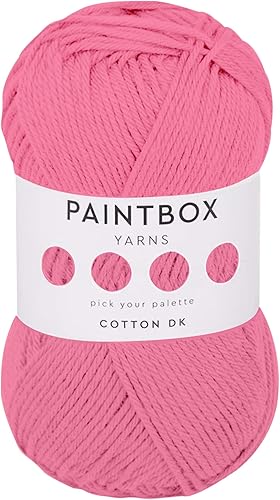 Miniatura 21 de Paintbox Yarns Hilo DK 100% Algodón 1.76oz (50g), 137 Yardas (125m) - Vino Tinto para Crochet, Tejer - Hilo Suave y Ligero de Doble Punto para Ropa