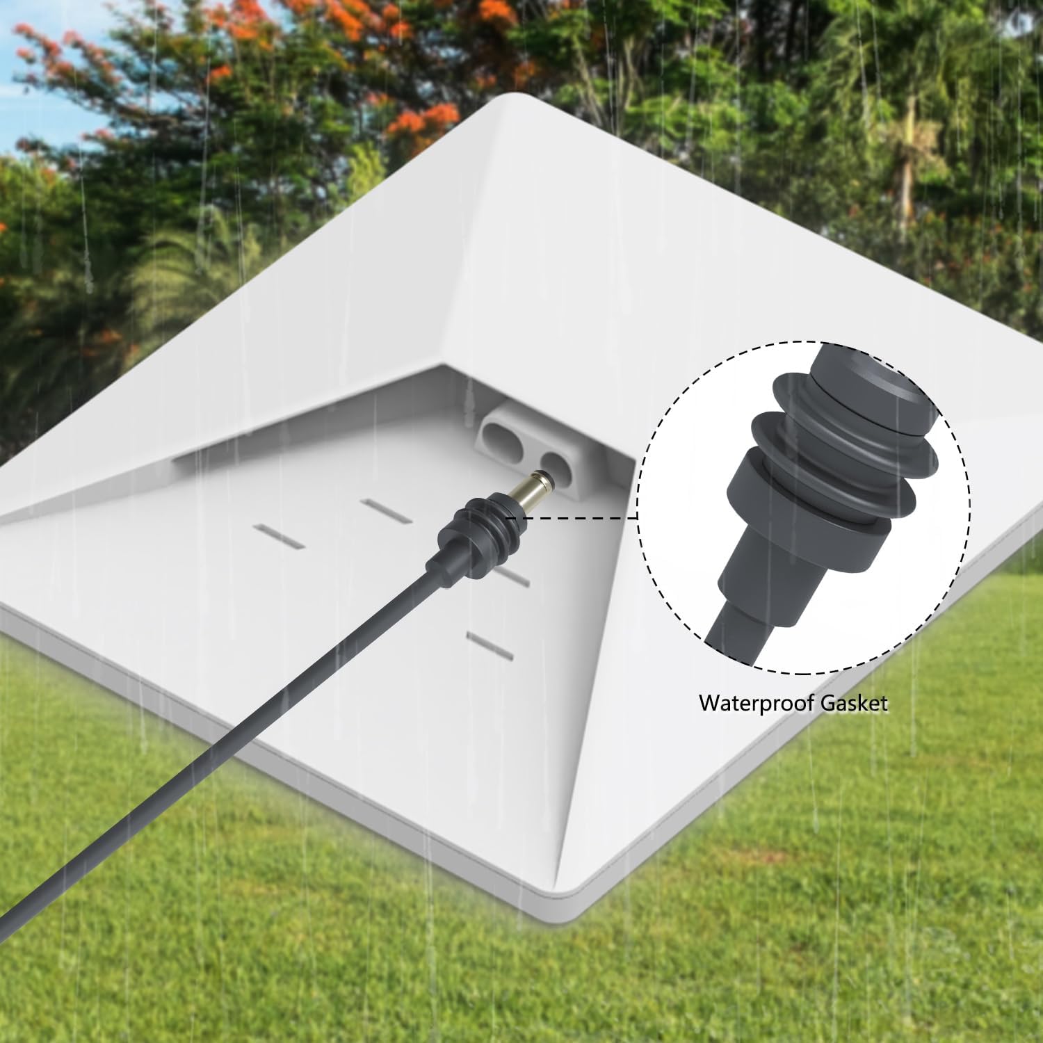 Starlink Mini kabel – zapasowy kabel zasilający DC-na DC, wodoszczelny zewnętrzny kabel do ładowania do anteny satelitarnej Starlink, wytrzymały i odporny na warunki atmosferyczne zasilacz (30