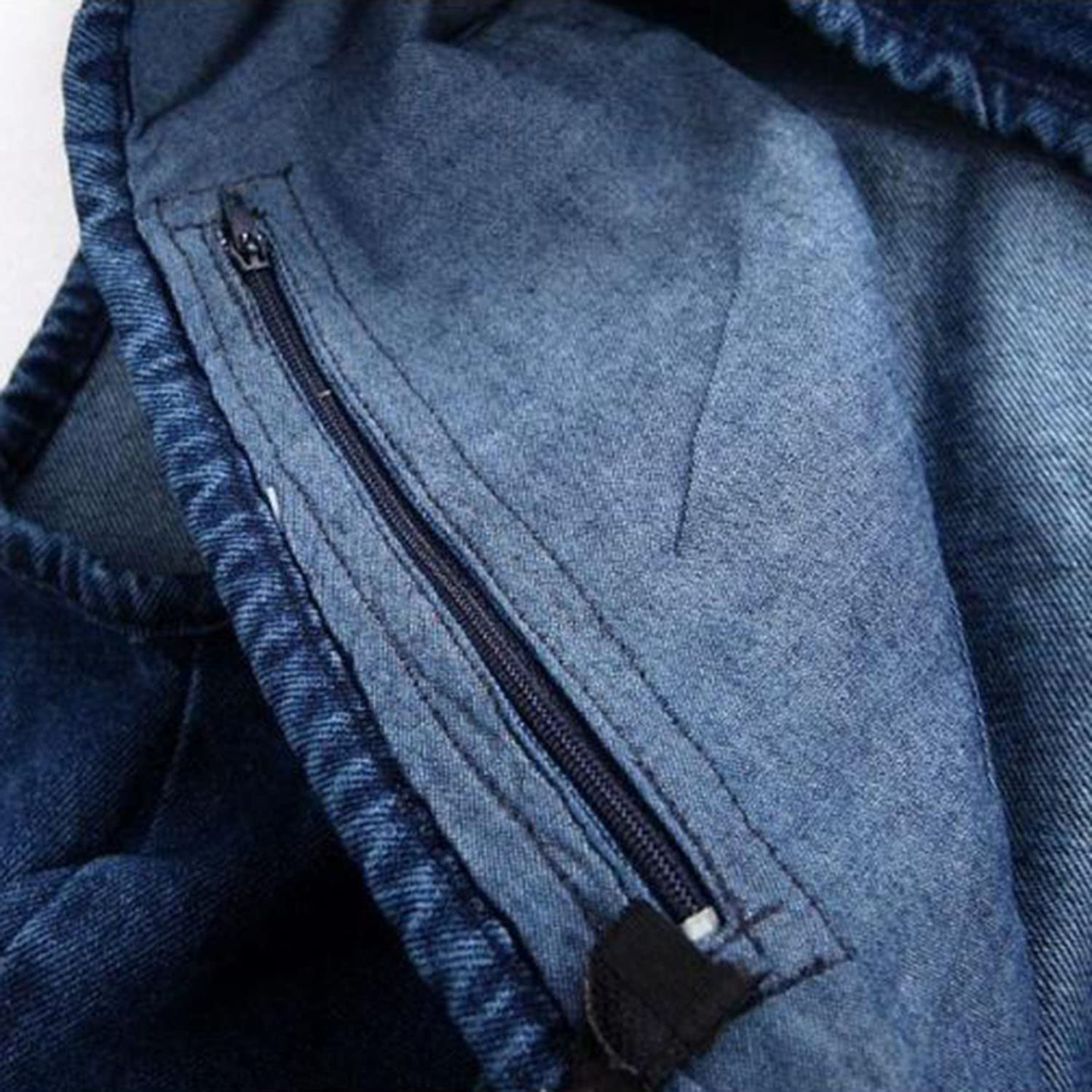 Chaleco Vaquero para Hombre Chaleco Sin Mangas con Multibolsillos Chaleco De Pesca Casual para Exteriores Chaqueta De Camping para Fotografía De Utilidad