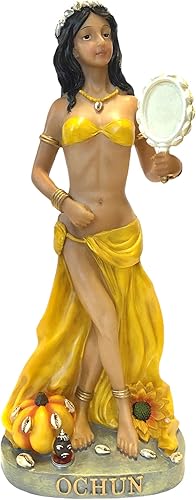 Gigi's Classy Kids Figura de Ochun de Orisha Oshun de 12 pulgadas Santa Santeria Yoruba Diosa africana