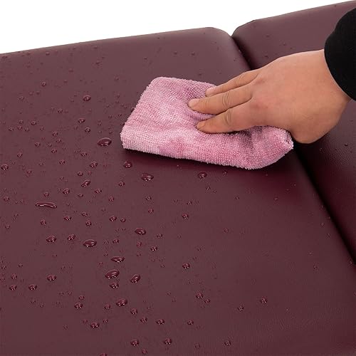 Miniatura 9 de Artechworks Mesa de masaje, cama de masaje, 2 camas plegables y portátiles para extensiones de pestañas, mesa de tatuaje de belleza, ajustable,