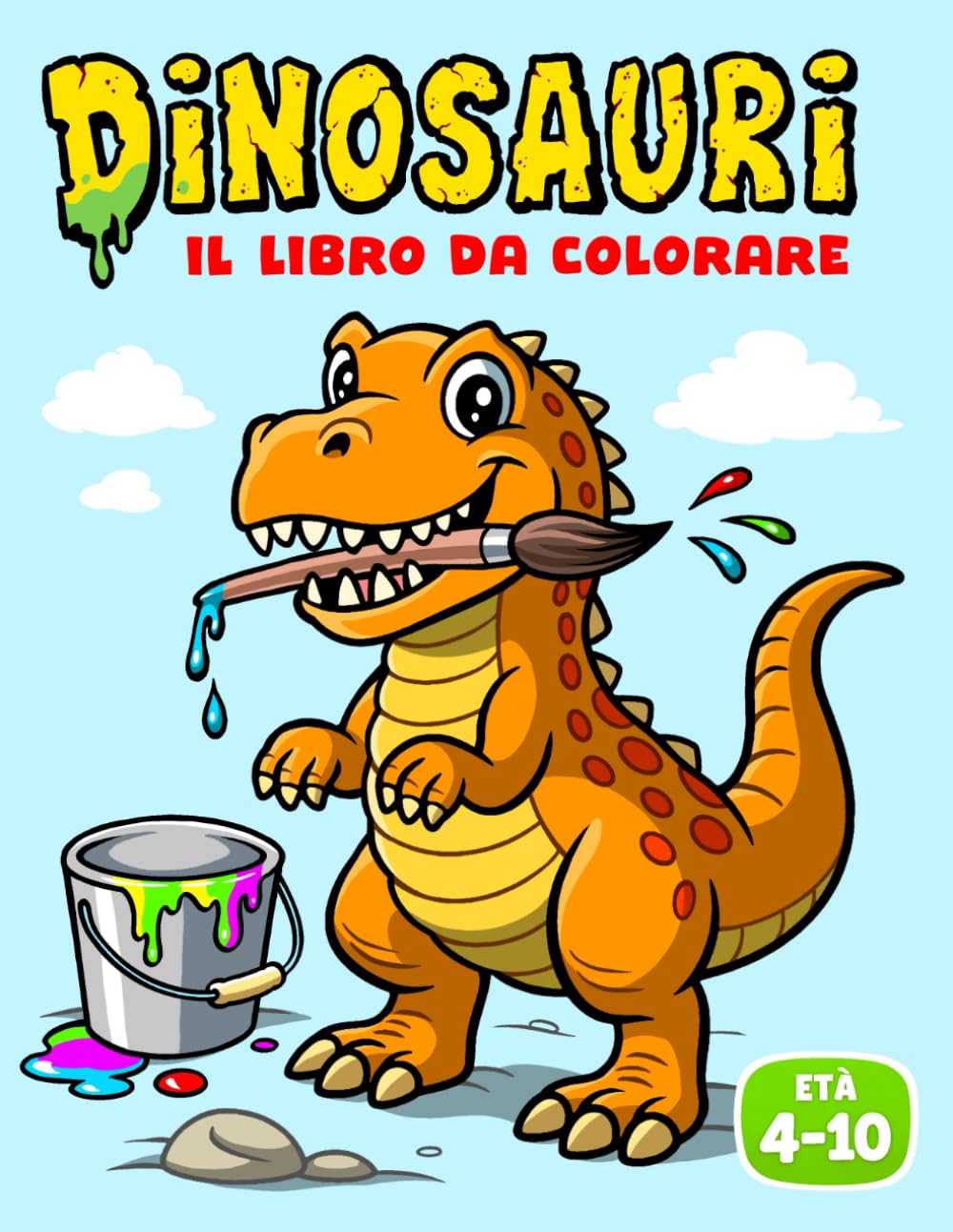 DINOSAURI il Libro da colorare: Disegni da colorare per bambini dai 4 ai 10 anni