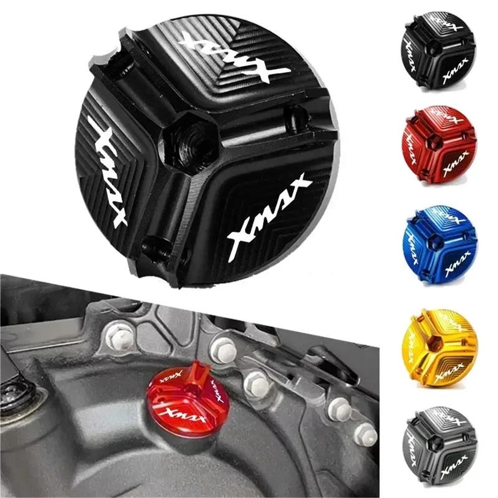 Schutzteile Motoröldeckelschraube Öleinfülldeckel Zubehör Für Yamaha XMAX 250 300 XMAX300 X-MAX 2017–2020 2021(Blu)