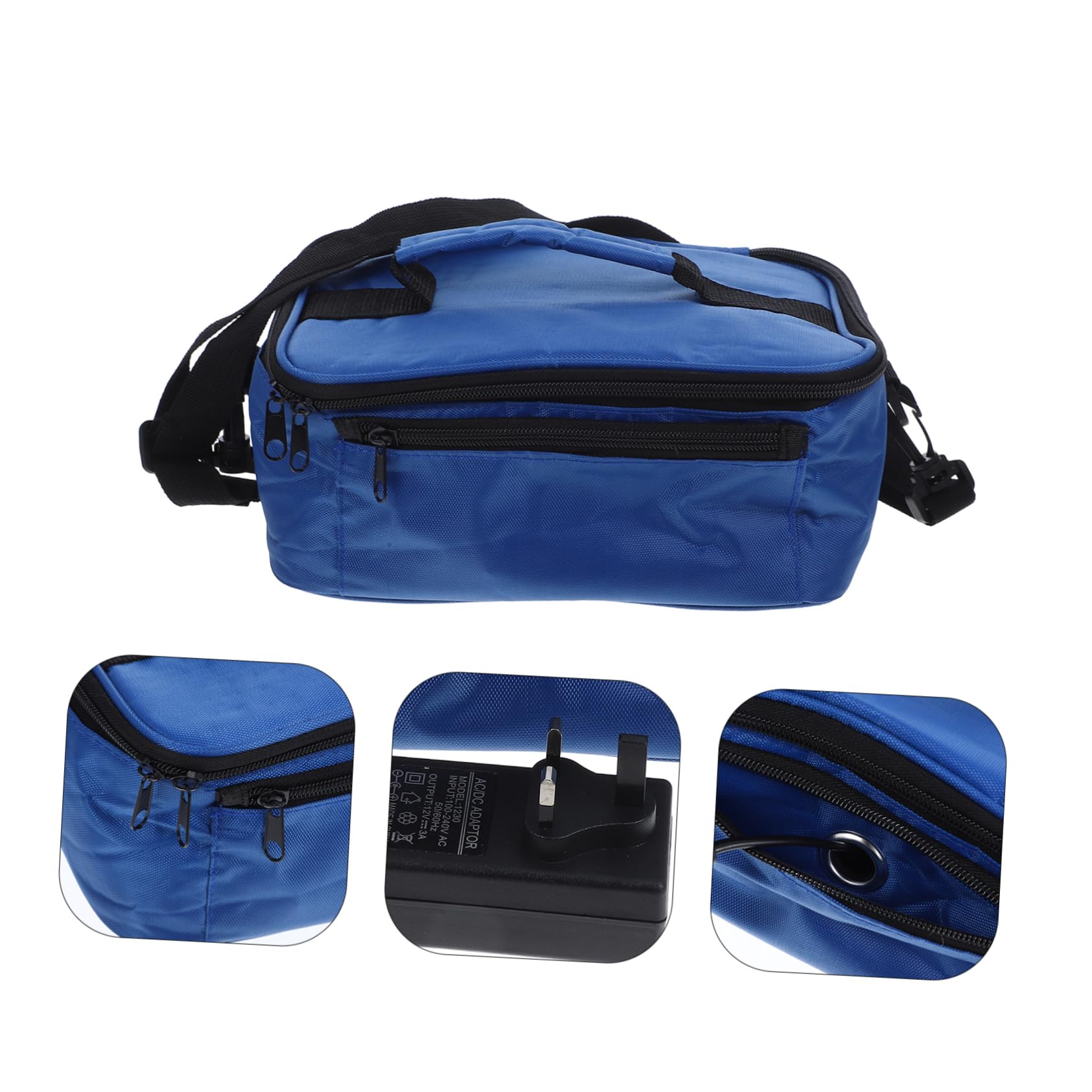 Bolsa Térmica Material de Tela Oxford y Abs Calefacción 12v Mantiene Temperatura Constante y Recalentamiento Uniforme para Almuerzo para Coche Adecuado para Camping y Viajes