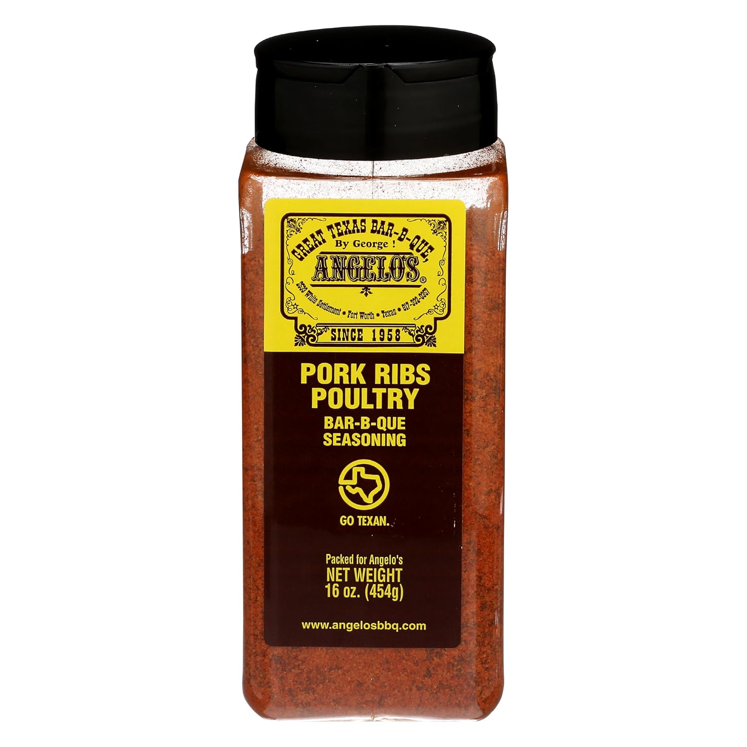 Angelos By George, Seasoning Pork Ribs Poultry BBQ, 16 Ounce