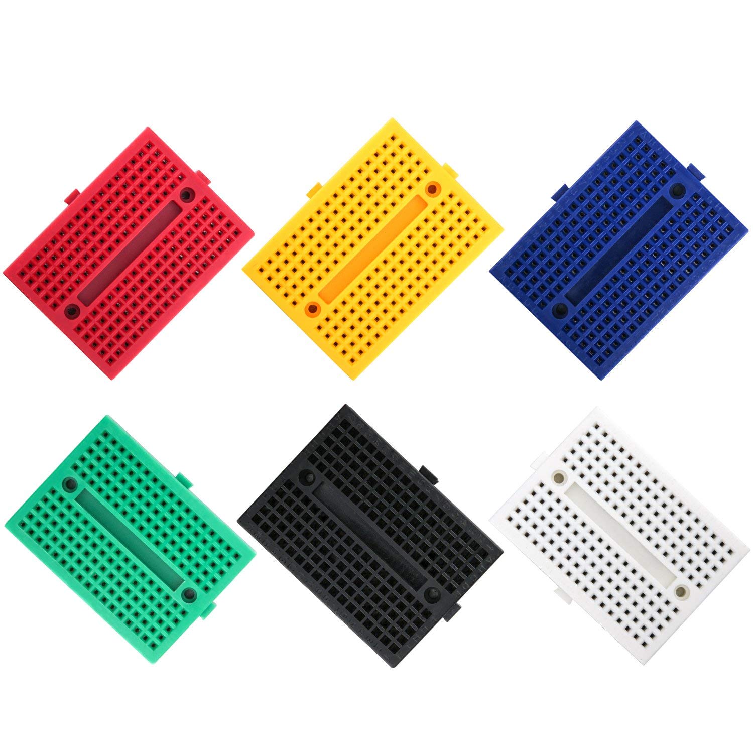 zalati Mini Breadboard 6 Pezzi 170 Punti di Collegamento Piccolo Kit Prototipo Senza Saldatura Compatibile con Arduino Raspberry Rasp Pi Proto Project