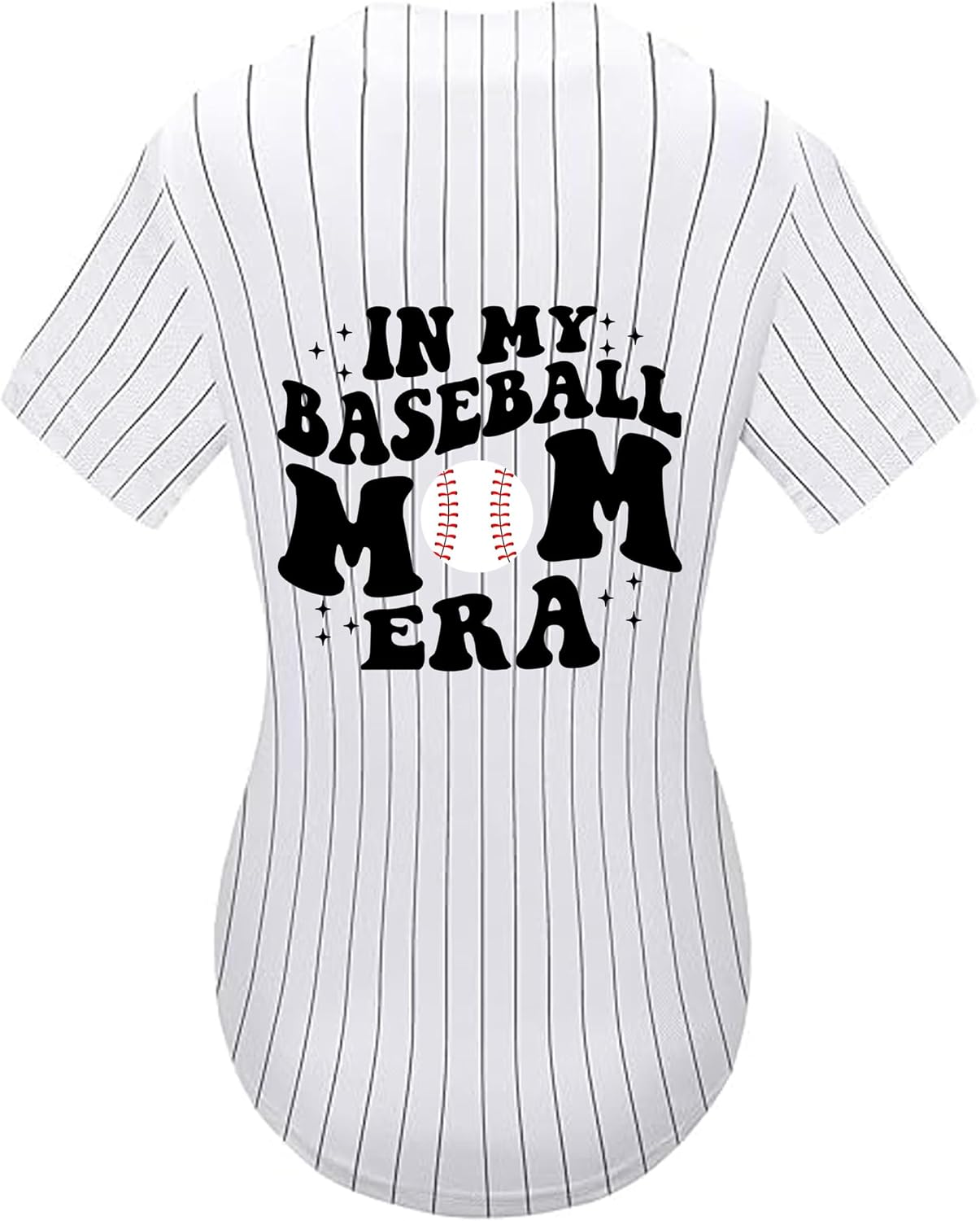 Womens Baseball Jersey in My Baseball Mom Era Tshirts Softball Sports Active Tee Game Day Uniform Button Down Top