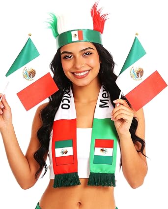 2026 Soccer Fan Kit Team Game Day Watch Party Tailgate Supplies Soccer Accessories Headband Scarf Flag
