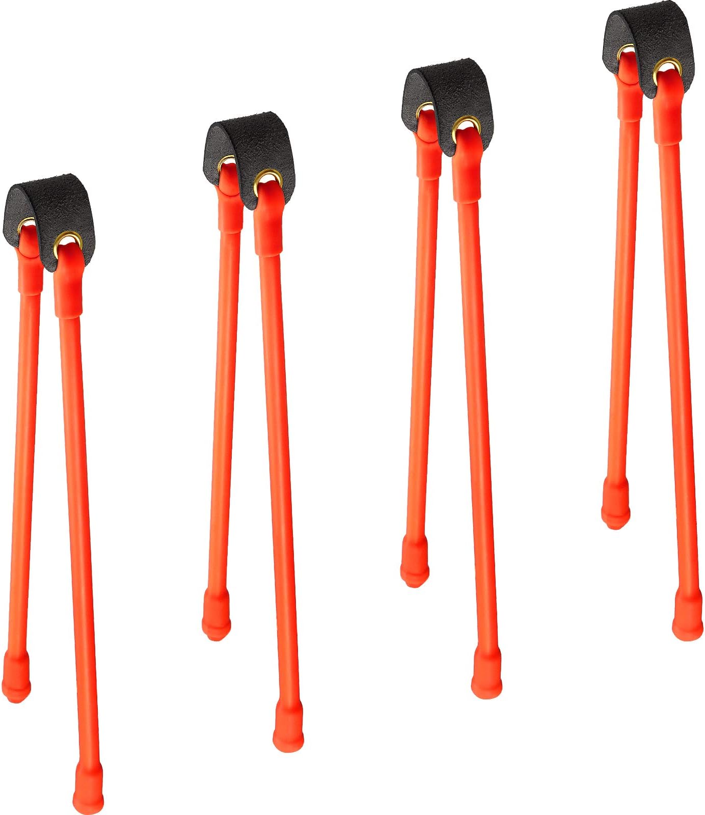 Shappy 4 Pieces Slingshot Replacement Band Sets Heavy Pull Slingshot Replacement Rubber Bands Tubular Elastic Rubber Band for Hunting Catapults Outdoor Games