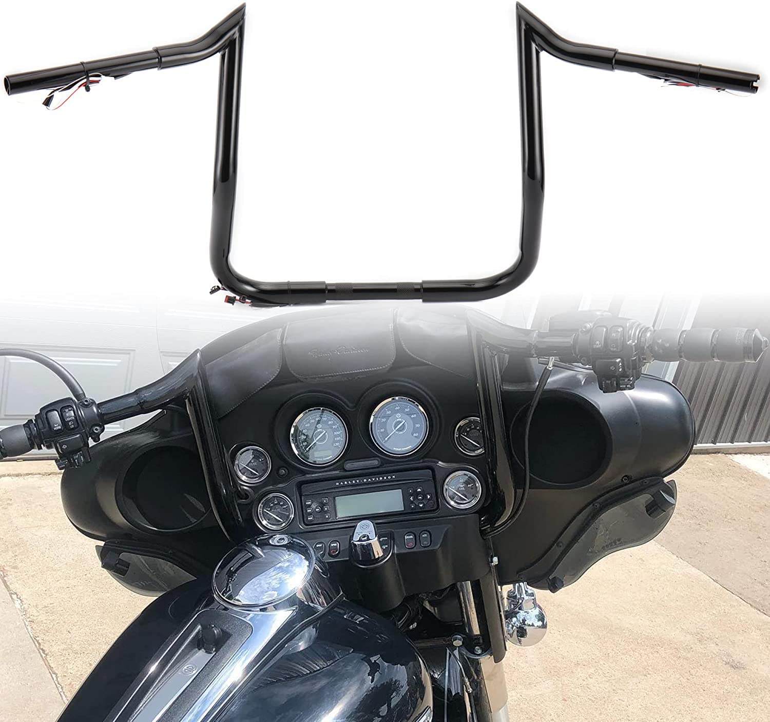Polyapes Handlebars TIGERSGATE Black PRE-WIRED 14