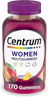 MultiGummies Gummy Multivitamin for Women, Multivitamin/Multimineral Supplement with Vitamin D3, B and Antioxidants, Assorted Fruit Flavor - 170 Count