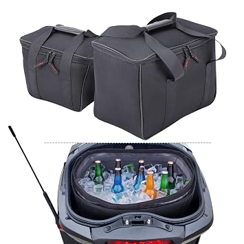 Portable Soft Cooler Rear Storage Cargo Bag, Leak Proof Beach Cooler Portable Lightweight Camping Cooler Soft Ice Chest for Can Am Spyder RT/RT-L/RT-S 2010-2019Set of 2