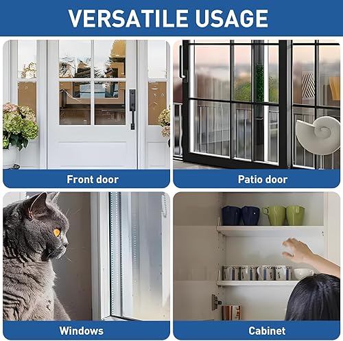 Miniatura 5 de Tambee Burlete autoadhesivo para insonorización para puertas y ventanas, sello de puerta de cepillo, aislamiento de pila, 38 pulgadas x 15 pulgadas