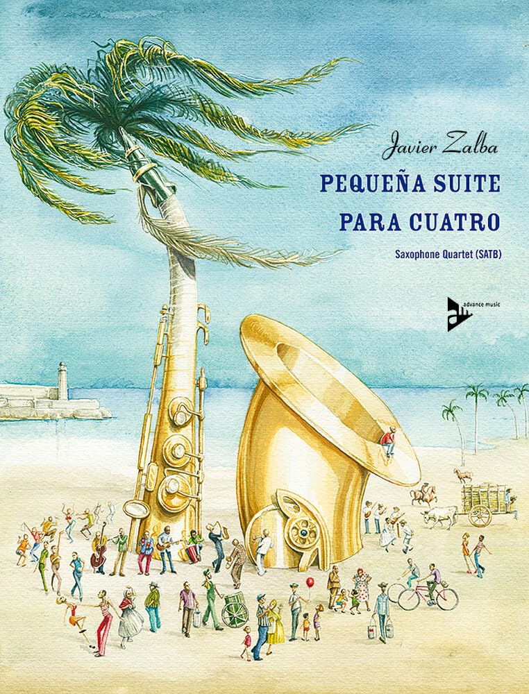 Partition Pequena Suite para Cuatro pour 4 saxophones SATBar avec parties séparées