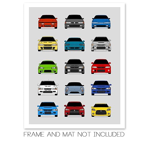 Miniatura 2 de Jeep Wrangler Generations (CJ, YJ, TJ, JK, JL) Inspired Poster Print Wall Art of the History and Evolution of the Wrangler Generations (Unframed)