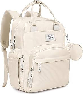 RUVALINO Baby Changing Bag Backpack, Neutral All-in-One Baby Bags for, Multifunction Large Travel Backpack with Portable Changing Pad, Stroller Straps, Pacifier Case and Insulated Pockets