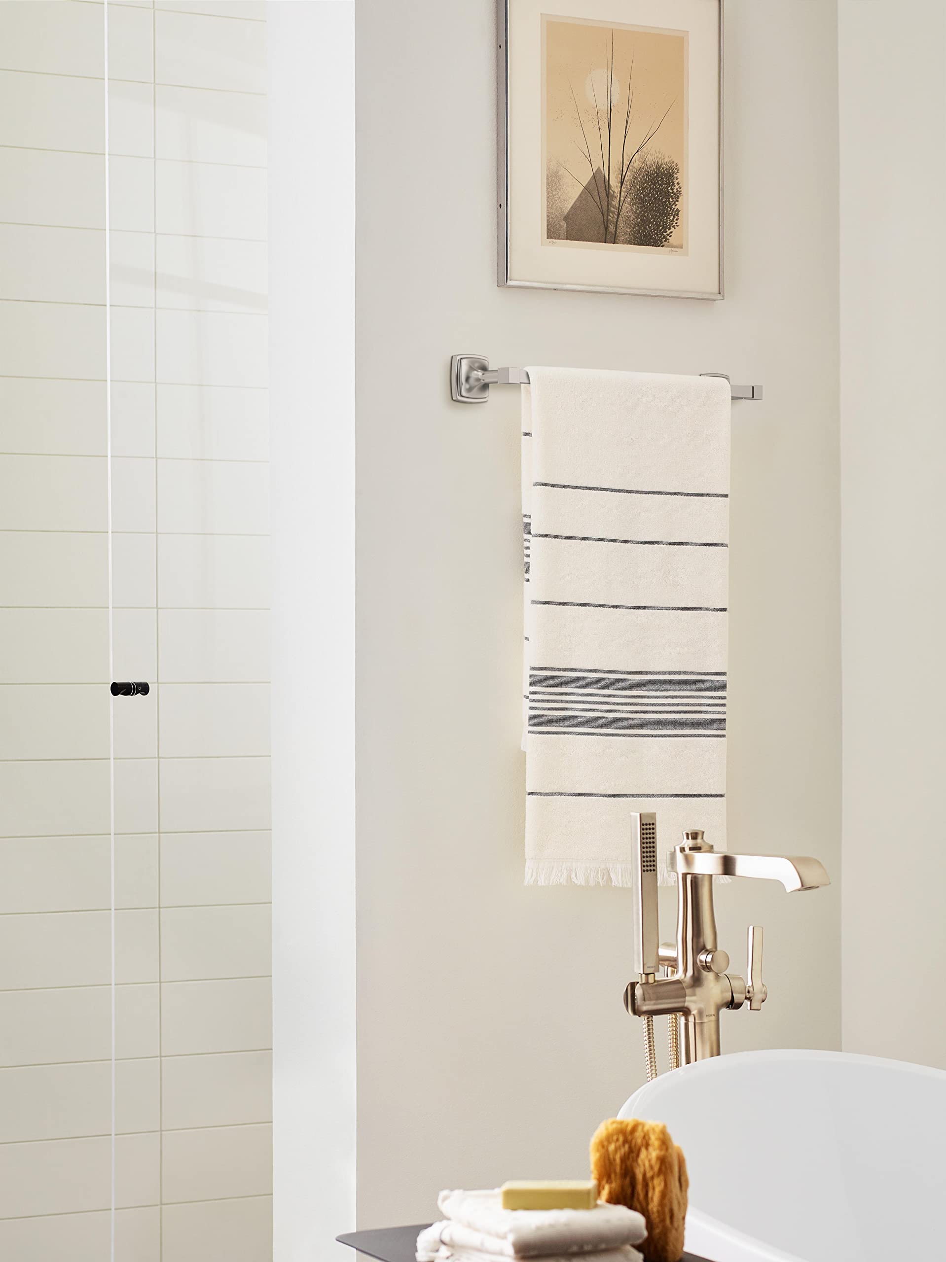 Amerock BH36093G10, Brushed Nickel, 18 in. Towel Bar - Image 3