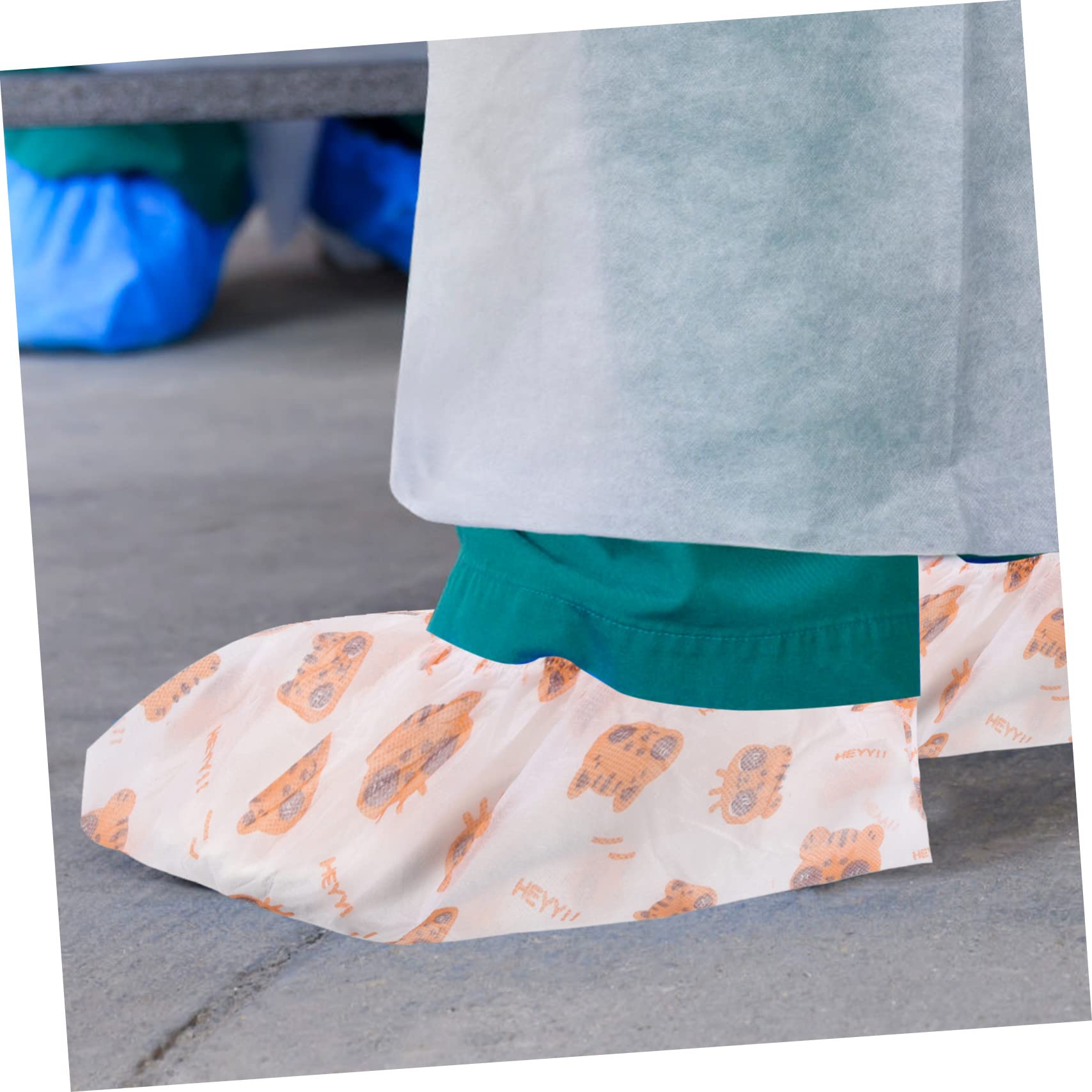 TENDYCOCO 50 Pcs Non-woven Shoe Cover Shoe Covers for Indoors Indoor Shoe Covers Breathable Shoe Covers Cute Shoe Covers Automatic Shoe Cover Booties Shoe Covers Shoe Covers for Household