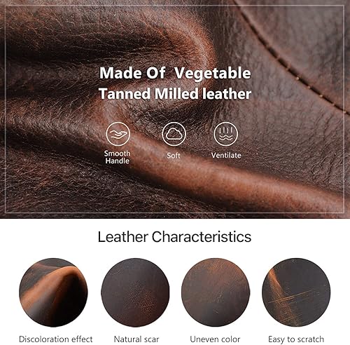 Miniatura 8 de CataPurus Kit técnico de estuche organizador electrónico, cuero de grano superior hecho a mano, portátil compacto de viaje, accesorios electrónicos