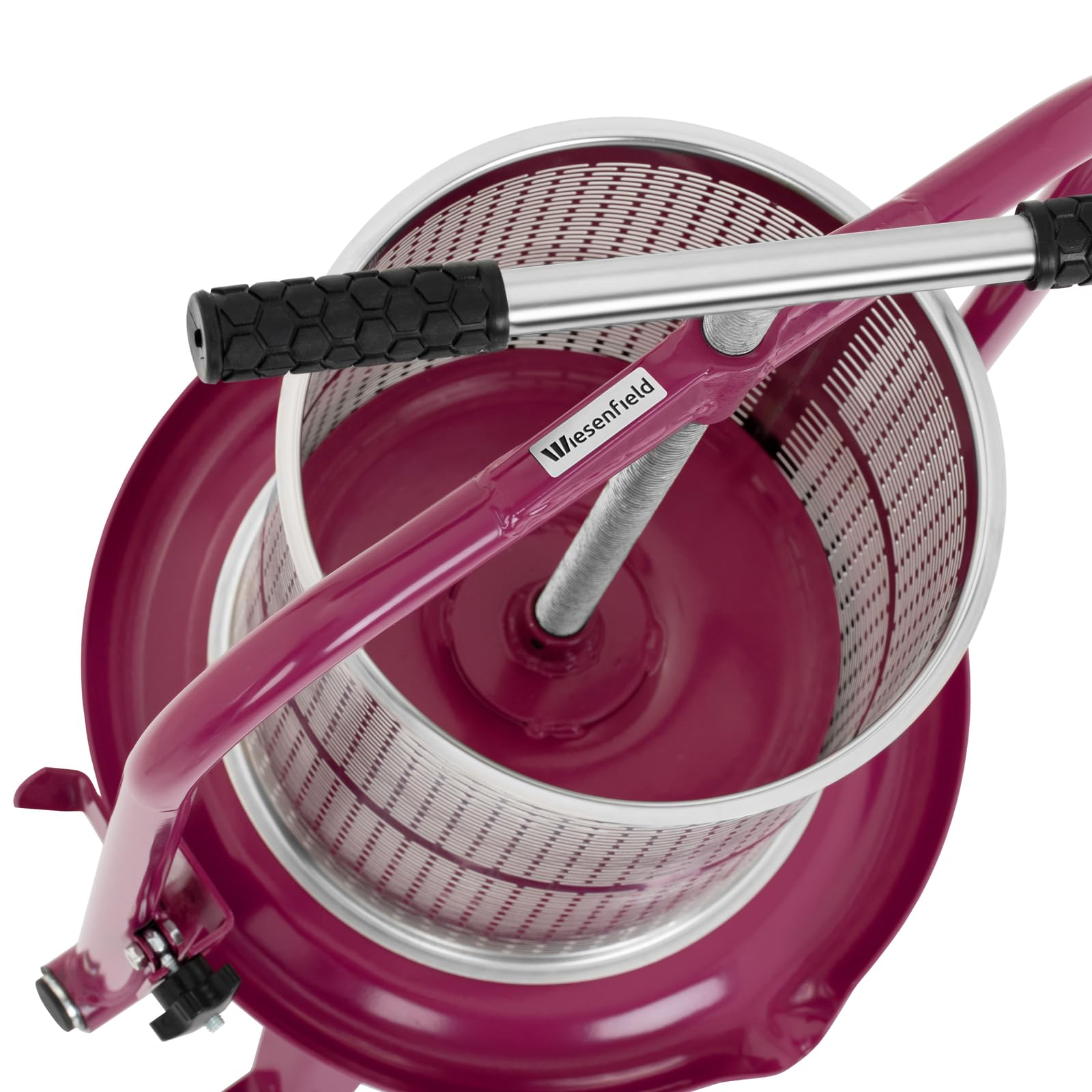 Wiesenfield Torchietto Premitutto Manuale Torchio A Vite RCWP-14LM incl. 1 panno per la stampa (Acciaio Inox, 14 Litri)