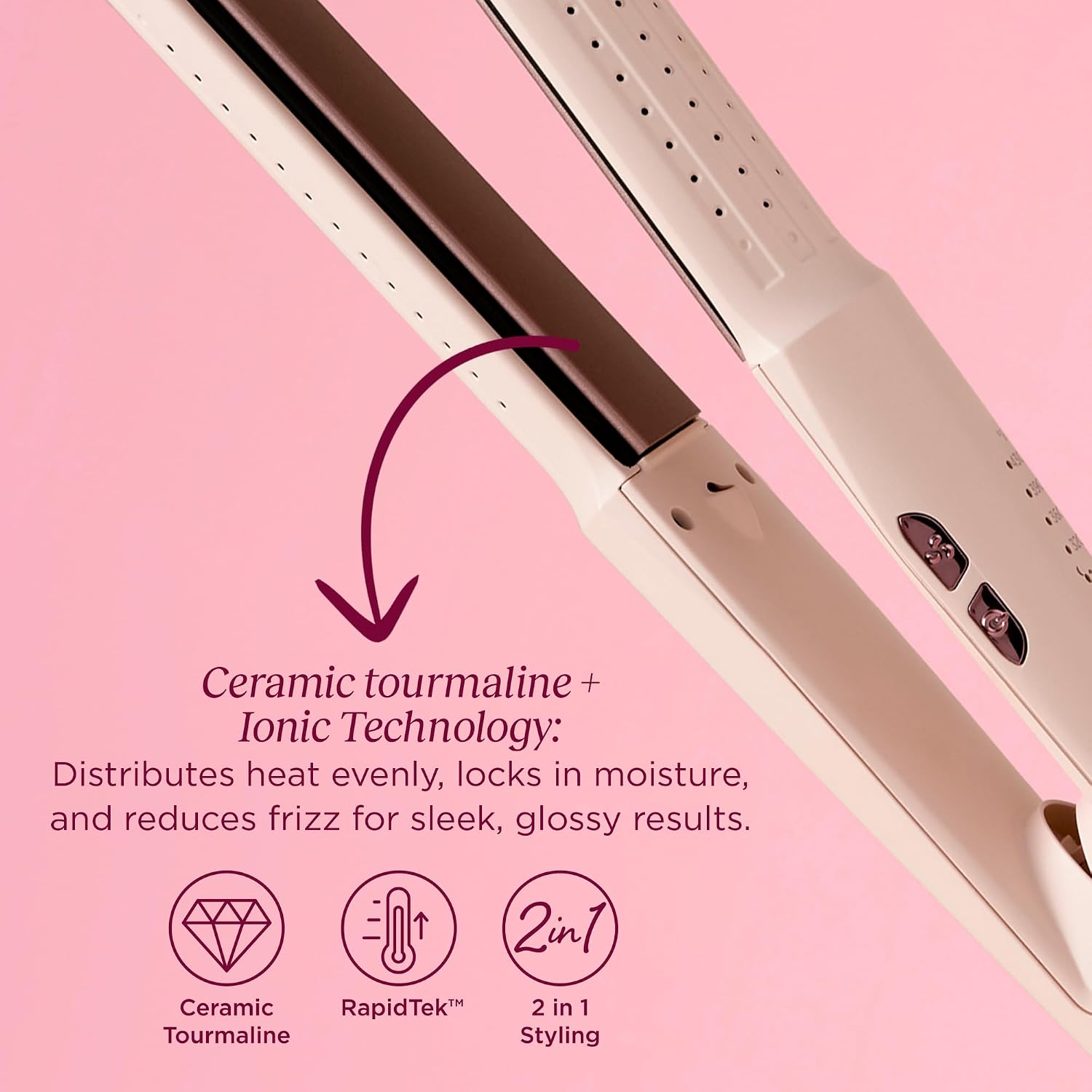 FHI Heat AeroStyle™ Styling Iron 1" - Vented Curler and Straightener