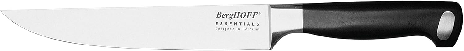Berghoff Essentials Hand-sharpened Flexible Utility Knife 6" Gourmet Ergonomically Designed POM Contoured Handle Seamless Construction Forged Blade Well Balance