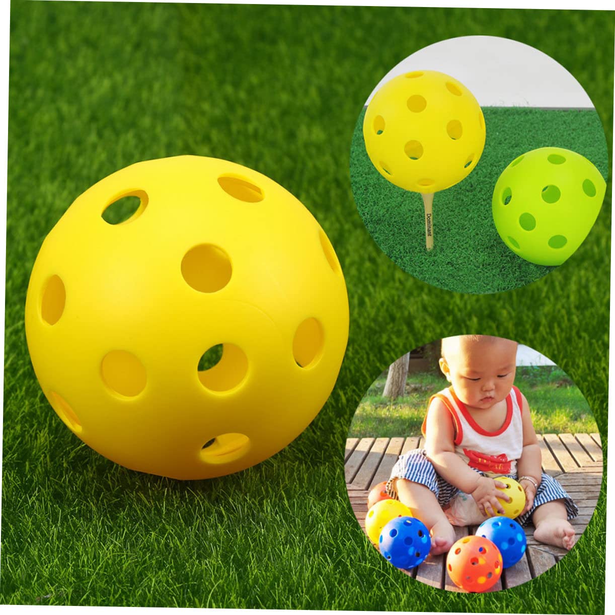 YARNOW 100 Piezas De Pelota De Golf Poste De Empuje De Golf Huecas De Entrenamiento De Práctica para Niños Entrenamiento De Golpe Hueco De Práctica