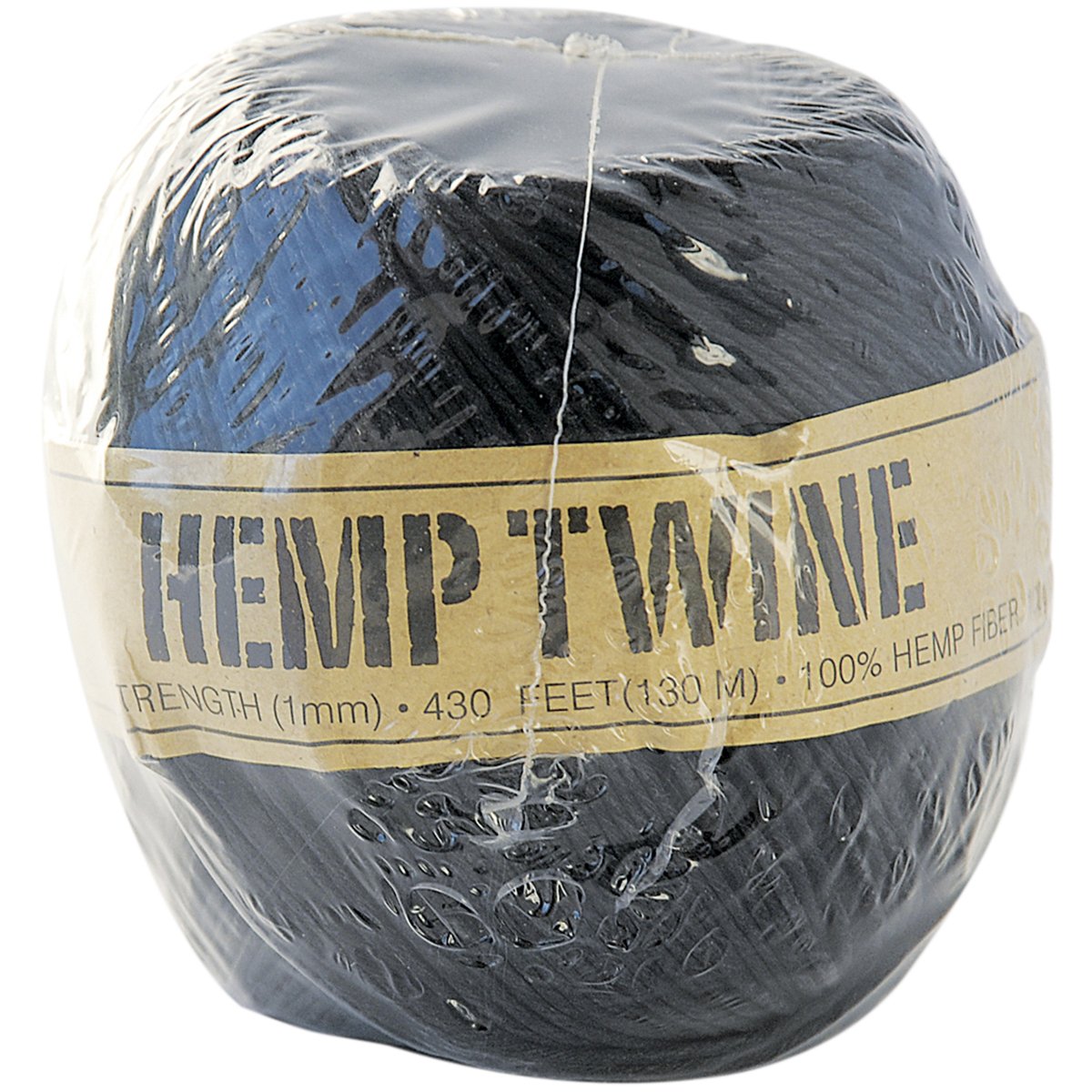 Toner Hemp Cord 20# 400'-Pack-Black