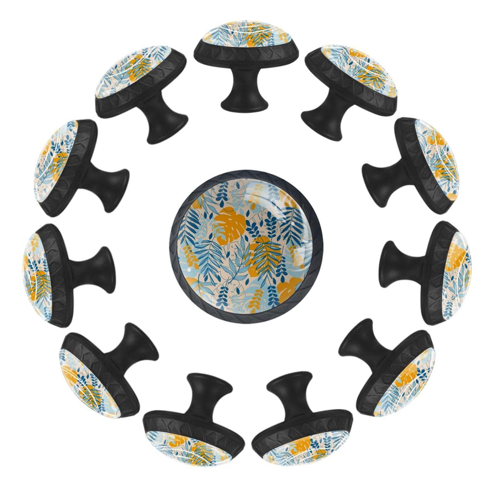 Boutons de tiroir feuilles tropicales pour décorer la commode de la crèche