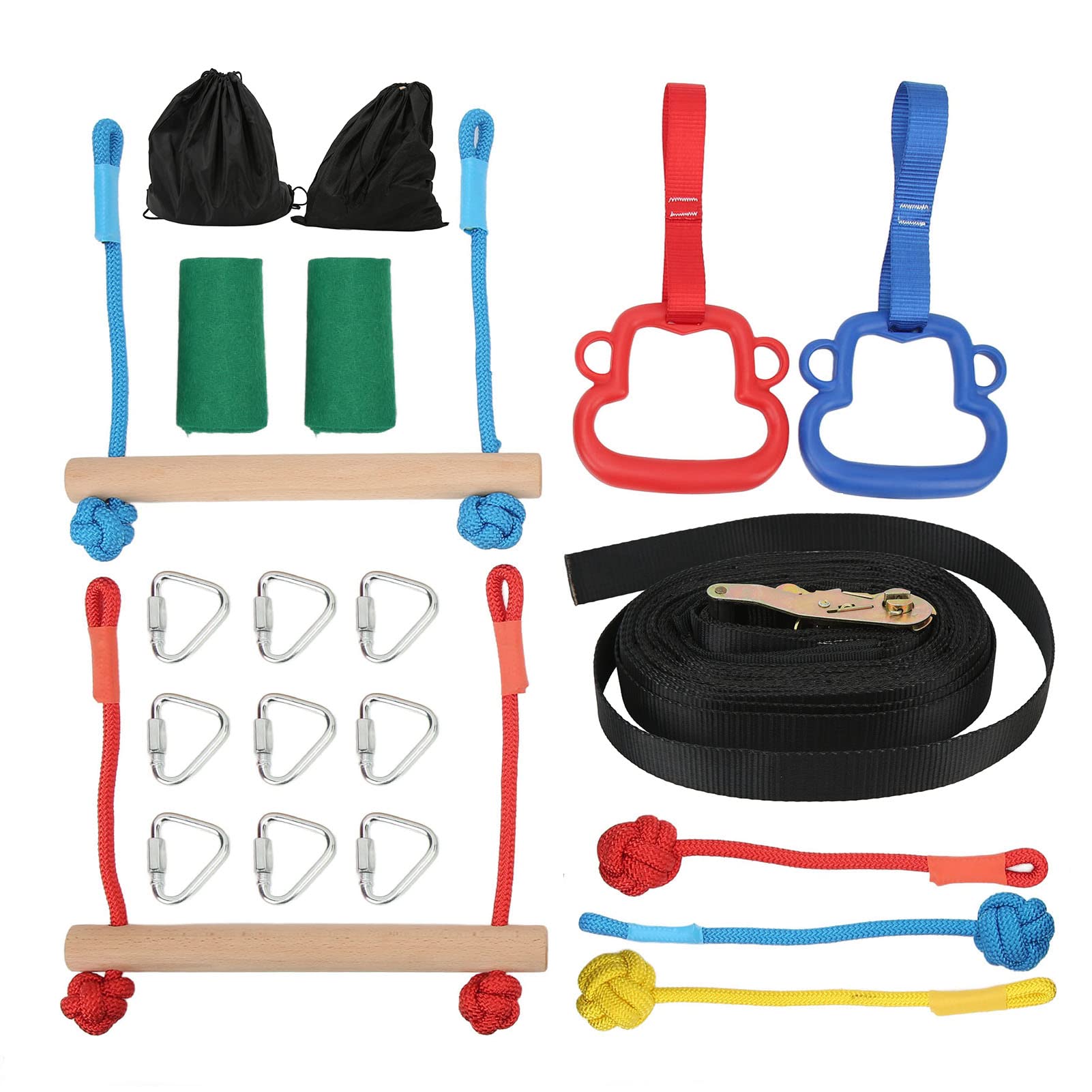 Shanrya Anelli Monkey Bar Indoor, Anelli Monkey Bar per Bambini Stimolare la Competitività Sviluppare Hobby Sportivi Attrezzatura Ginnastica Indoor per Parco Giochi