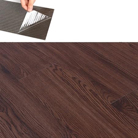 Amazon Rain Queen フロアタイル 置くだけ フローリング 3畳 36枚セットフロアタイル 木目調 フローリングシート シール式 貼るだけフローリングタイル 床材 簡単diyリフォーム フローリングシート