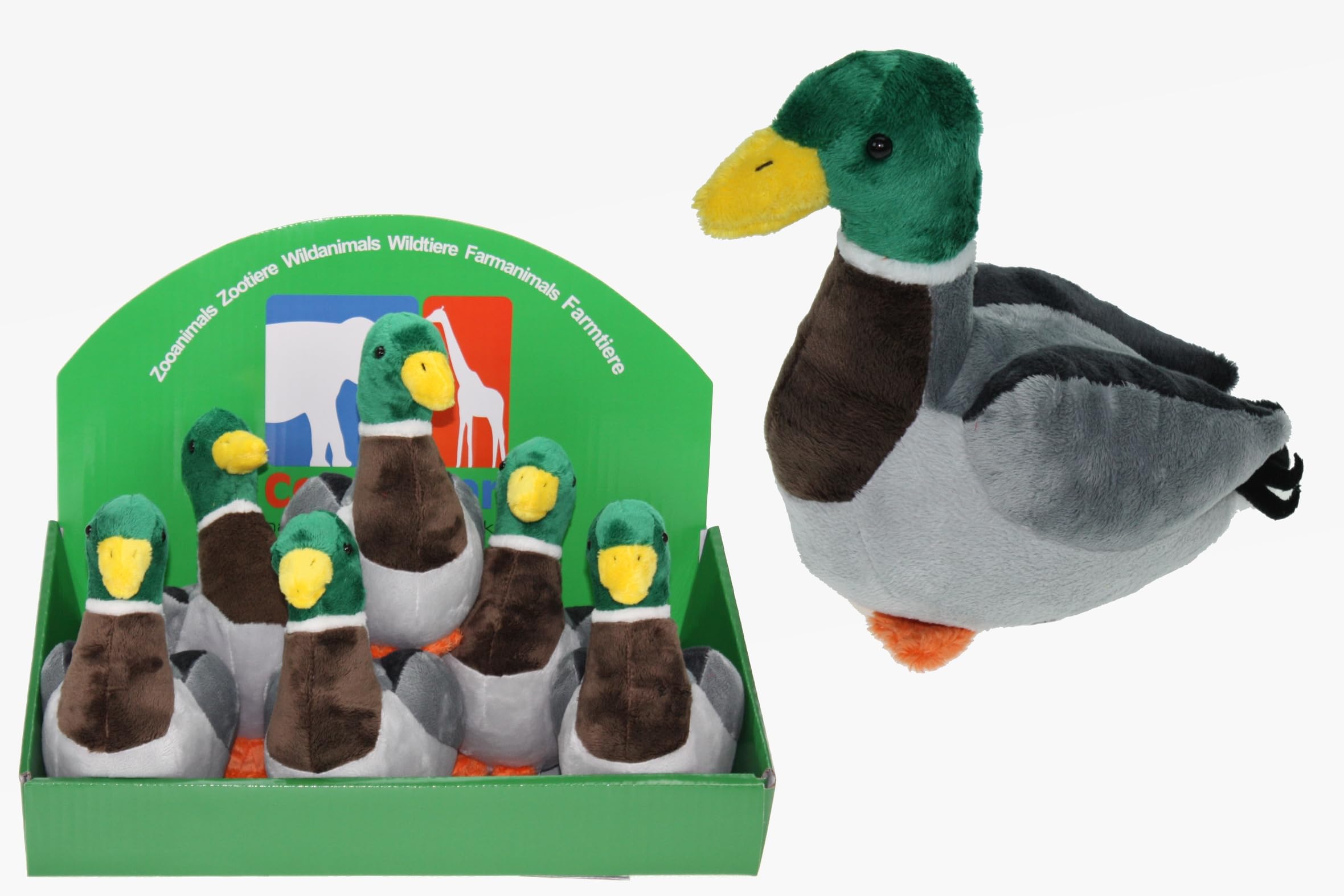 Cornelißen Soft Toy Wild Duck Bird Height 21 cm Grey 1017125