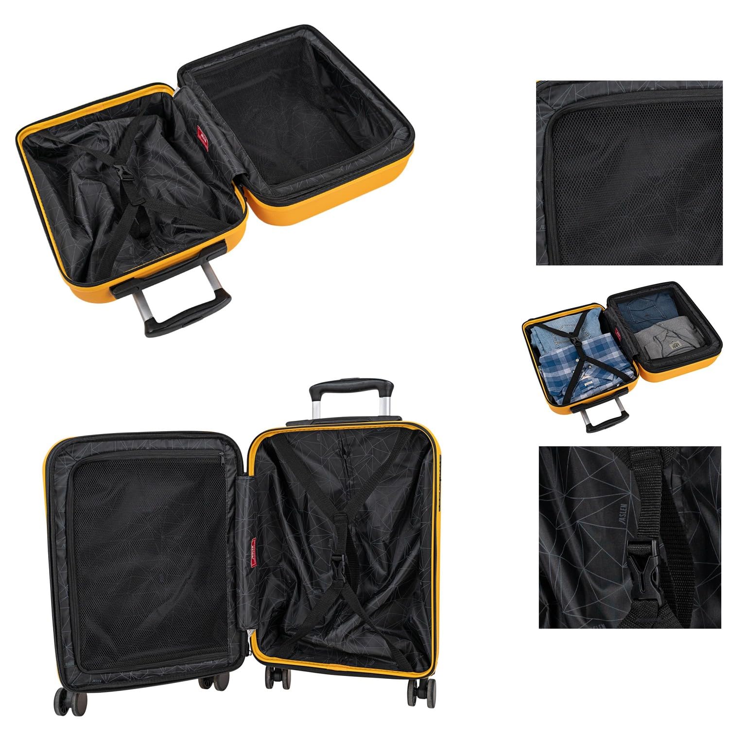 Maleta de cabina 55x40x20 - Maletas De Viaje Cabina Rígidas Trolley Con 4 R