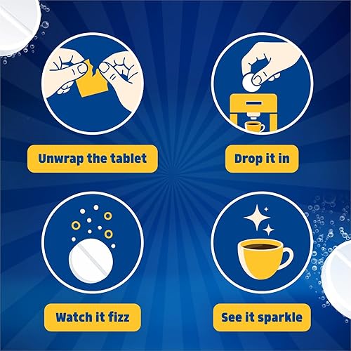 Miniatura 8 de Descalcificador para cafetera, tabletas para máquina de café fáciles de usar compatibles con todas las principales marcas, tabletas descalcificantes