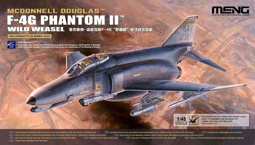 Meng Model 1:48 Phantom II Wild Weasel Scale Model kit