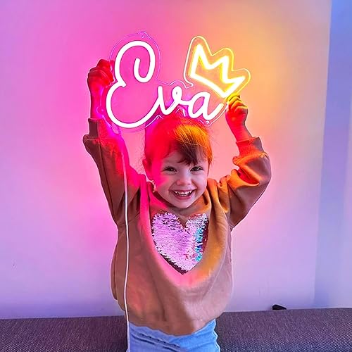 Miniatura 2 de Letreros de neón personalizables, letrero de neón personalizable para decoración de pared, letrero de neón con nombre personalizado para dormitorio