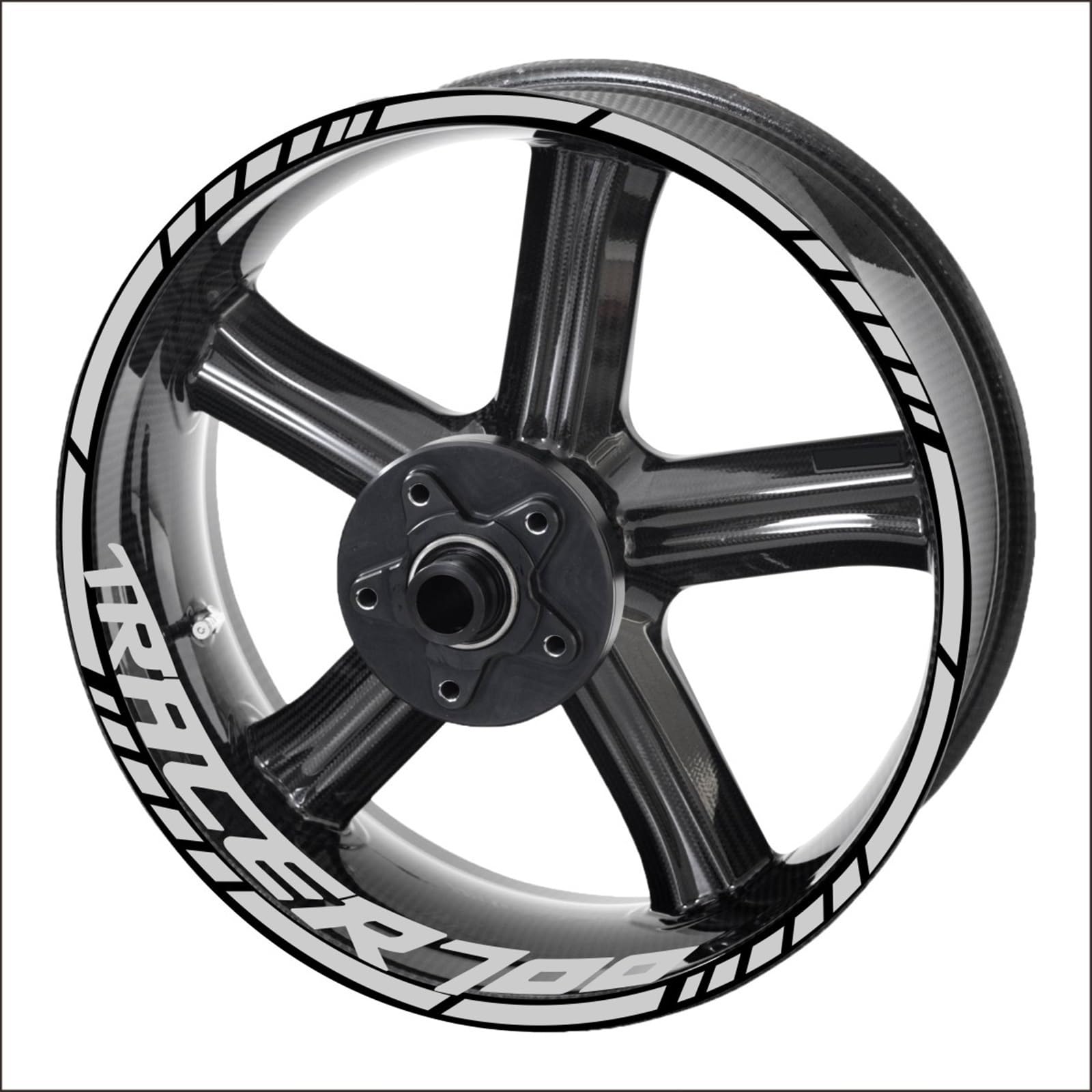 Motorcycle Inner and Outer Wheel Hub Decal for Yamaha Tracer 9 900 700 Gt Decorative Rim Waterproof Stickers Decorative(Color12)